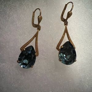La Vie Parisienne Blue Drop Earrings